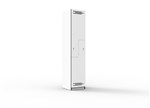 2 DOOR STEP DOOR MELAMINE LOCKER NATURAL WHITE