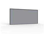 30MM SHUSH30 SCREENS 1500MM W X 900MM H X 30MM T GREY FABRIC WITH BLACK PC FRAME