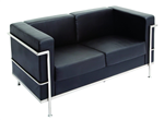 RAPIDLINE SPACE LOUNGE 2 SEAT PU BLACK