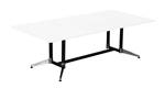 RAPIDLINE TYPHOON BOARDROOM TABLE 2400 X 1200 X 750MM WHITE