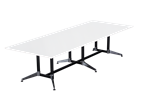 RAPIDLINE TYPHOON BOARDROOM TABLE 3200 X 1200 X 750MM WHITE