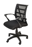 RAPIDLINE VIENNA MESH CHAIR MEDIUM BACK BLACK