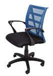 RAPIDLINE VIENNA MESH CHAIR MEDIUM BACK BLUE